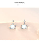 S925 Sterling Silver Moonstone Planet Female South – Gifts for Her — 8