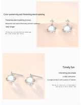S925 Sterling Silver Moonstone Planet Female South – Gifts for Her — 10