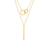 Geometric Pendant Double-layer Stainless Steel – Jewelry Gift Ideas — 5