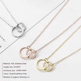 Geometric Pendant Double-layer Stainless Steel – Jewelry Gift Ideas — 4