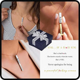 Women's Necklace With Hidden Information – Jewelry Gift Ideas — 12