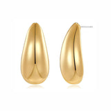 Metal Water Drop Earrings With A Sense Of Niche Luxury – Useful Gifts — 17