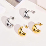 Metal Water Drop Earrings With A Sense Of Niche Luxury – Useful Gifts — 11