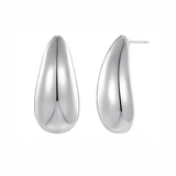 Metal Water Drop Earrings With A Sense Of Niche Luxury – Useful Gifts — 16