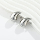 Metal Water Drop Earrings With A Sense Of Niche Luxury – Useful Gifts — 6