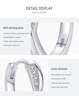 S925 Silver Simple Geometric Design Micro-inlaid – Birthday Gifts — 10