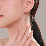 S925 Sterling Silver Temperamental Elegant Long – Holiday Gift Ideas — 10