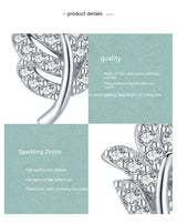 European And American Elegant Full Diamond Plant Earrings – Gift Ideas — 5