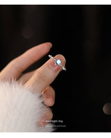 Women's Fashion S925 Sterling Silver Moonstone Ring – Stylish Gifts — 8