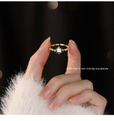Women's Fashion S925 Sterling Silver Moonstone Ring – Stylish Gifts — 4