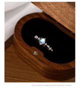 Women's Fashion S925 Sterling Silver Moonstone Ring – Stylish Gifts — 13