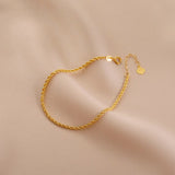 Gold Hemp Rope Bracelet Hollow – Jewelry Gift Ideas — 3