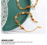 Small Fish Eye Design Colorful Zircon Stitching – Jewelry Gift Ideas — 10