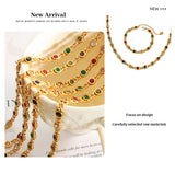Small Fish Eye Design Colorful Zircon Stitching – Jewelry Gift Ideas — 4