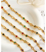 Small Fish Eye Design Colorful Zircon Stitching – Jewelry Gift Ideas — 7