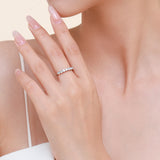 Women's Fashion Casual Sterling Silver Color Row – Stylish Gifts — 4