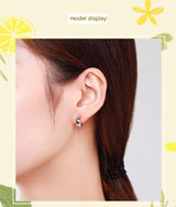 S925 Sterling Silver Glossy C- Shaped Stud Earrings – Gifts for Her — 3