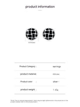 S925 Sterling Silver Round Black Dripping Stud – Stylish Gifts — 2