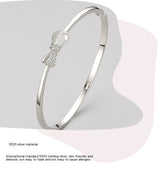 S925 Sterling Silver Bow Bracelet Female – Jewelry Gift Ideas — 9