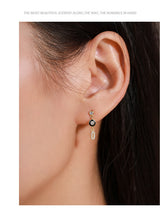 S925 Silver Black Enamel Geometric Ear Studs Female – Gifts for Her — 15