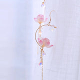 Fairy Temperament Handmade Flower Round Earrings – Meaningful Gifts — 10