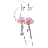 Fairy Temperament Handmade Flower Round Earrings – Meaningful Gifts — 9