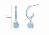 Sterling Silver Retro Enamel Earrings For Women – Gifts for Her — 9