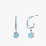 Sterling Silver Retro Enamel Earrings For Women – Gifts for Her — 4