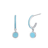 Sterling Silver Retro Enamel Earrings For Women – Gifts for Her — 3