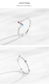S925 Sterling Silver Simple Geometric Design – Thoughtful Gifts — 5