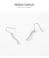 S925 Silver Snake-shaped Diamond Ear Hook Pendant – Jewelry Gift Ideas — 10