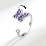 Rotatable Zircon Butterfly Ring For Women – Gifts for Her — 3