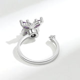 Rotatable Zircon Butterfly Ring For Women – Gifts for Her — 9