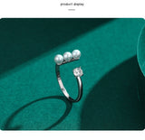 S925 Sterling Silver Adjustable Pearl Ring – Practical Gifts — 8