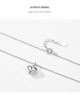 S925 Silver Love Pendant Bead Necklace For Women – Jewelry Gift Ideas — 5
