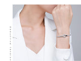 S925 Silver Bracelet Women's High-grade Round – Jewelry Gift Ideas — 9