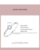 S925 Silver Bracelet Women's High-grade Round – Jewelry Gift Ideas — 5