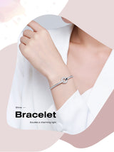 S925 Silver Bracelet Women's High-grade Round – Jewelry Gift Ideas — 3