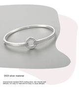 S925 Silver Bracelet Women's High-grade Round – Jewelry Gift Ideas — 8