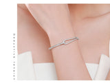 S925 Sterling Silver Bracelet Diamond Geometric – Jewelry Gift Ideas — 8