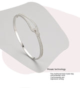 S925 Sterling Silver Bracelet Diamond Geometric – Jewelry Gift Ideas — 4
