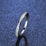 Silver Ring Moissanite Moissanite Cross Lady – Holiday Gift Ideas — 7
