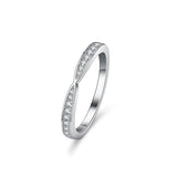 Silver Ring Moissanite Moissanite Cross Lady – Holiday Gift Ideas — 9