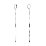 Fashion Sterling Silver Long Snake Earrings – Stylish Gifts — 7