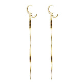 Fashion Sterling Silver Long Snake Earrings – Stylish Gifts — 5