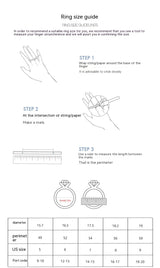 S925 Silver Geometric Design Artificial Diamond Ring – Gifts for Her — 8