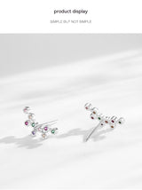 S925 Sterling Silver Rainbow Zircon Small Bubble – Small Gift Ideas — 6