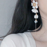 Flower Long Earrings For Bride – Gifts for Couples — 8