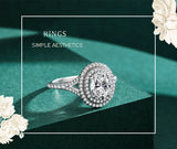 Women's Fashion S925 Sterling Silver Oval Ring – Stylish Gifts — 9