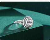 Women's Fashion S925 Sterling Silver Oval Ring – Stylish Gifts — 12